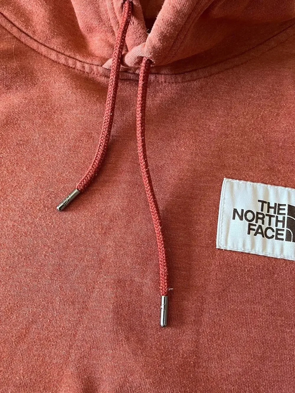 The North Face Hoodie Men’s Medium Rust Orange Pullover Sweatshirt Gorpcore